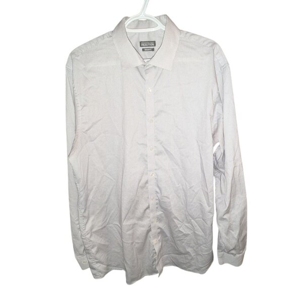 *3 FOR $9* Kenneth Cole Reaction Regular Fit Long Sleeve Button Dress Shirt 16.5 - Picture 1 of 3